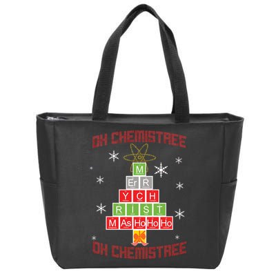 Oh Chemist Tree Funny Christmas Zip Tote Bag