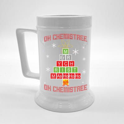 Oh Chemist Tree Funny Christmas Beer Stein