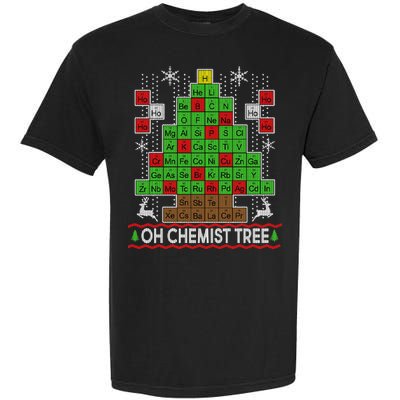 Oh Chemist Tree Ugly Christmas Sweater Garment-Dyed Heavyweight T-Shirt