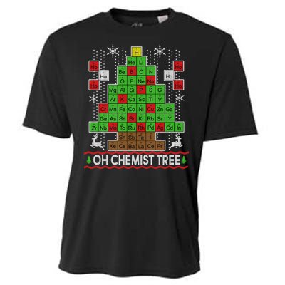 Oh Chemist Tree Ugly Christmas Sweater Cooling Performance Crew T-Shirt