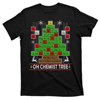 Oh Chemist Tree Ugly Christmas Sweater T-Shirt