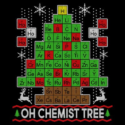 Oh Chemist Tree Ugly Christmas Sweater T-Shirt