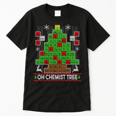 Oh Chemist Tree Ugly Christmas Sweater Tall T-Shirt