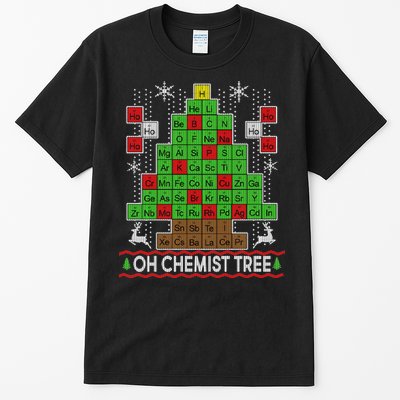 Oh Chemist Tree Ugly Christmas Sweater Tall T-Shirt