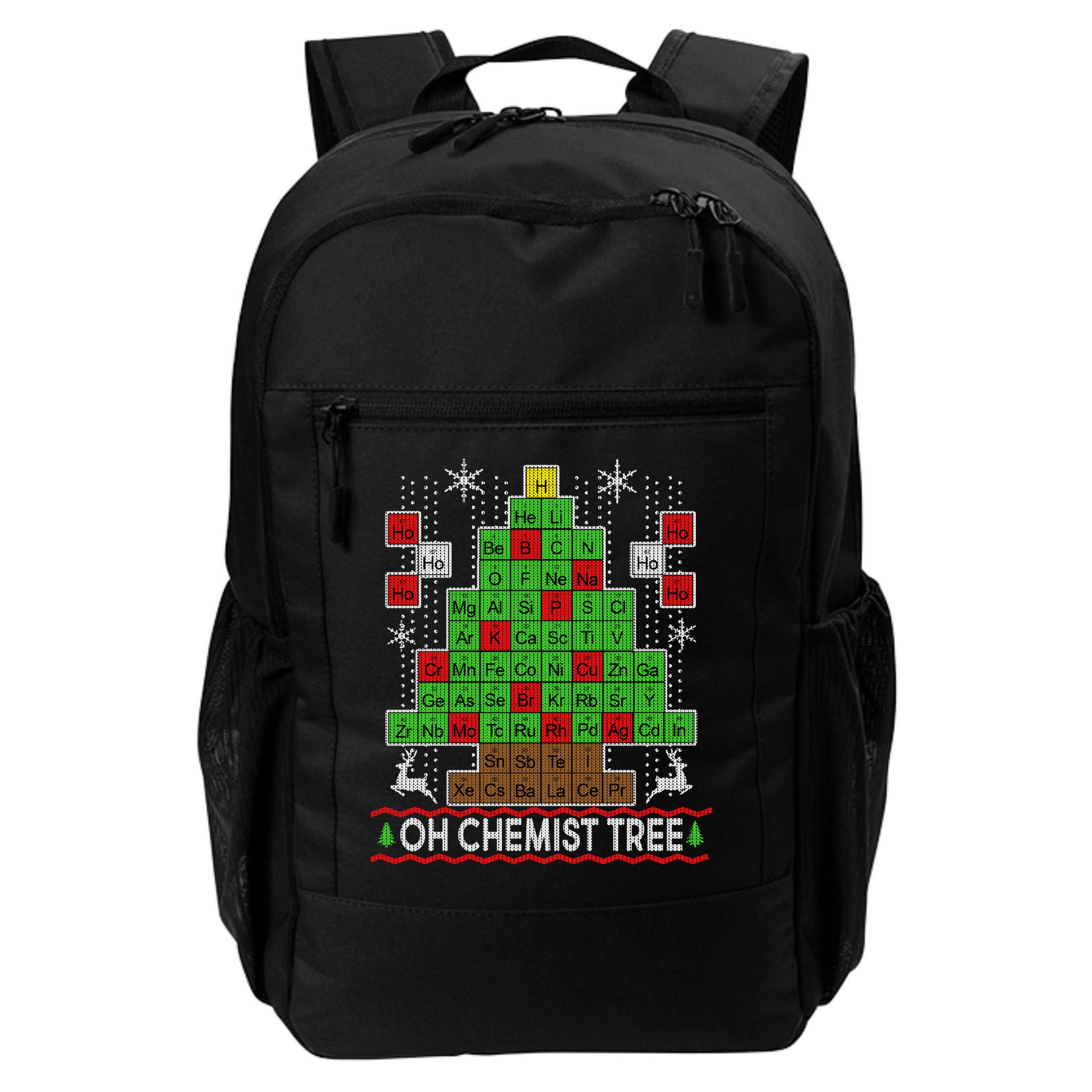 Oh Chemist Tree Ugly Christmas Sweater Backpack