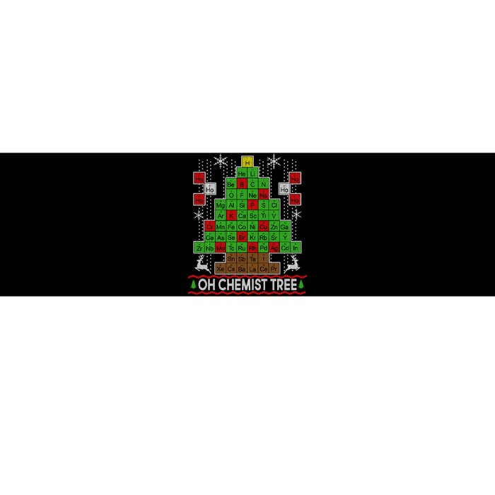 Oh Chemist Tree Ugly Christmas Sweater Bumper Sticker