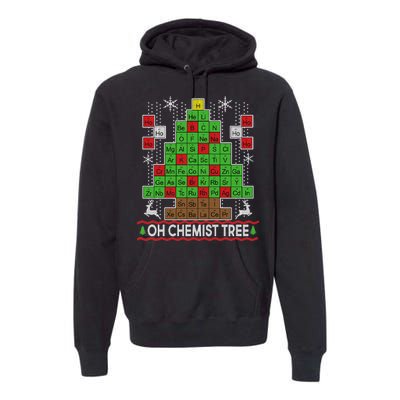 Oh Chemist Tree Ugly Christmas Sweater Premium Hoodie