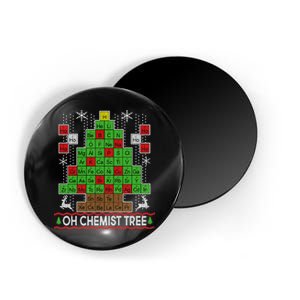 Oh Chemist Tree Ugly Christmas Sweater Magnet