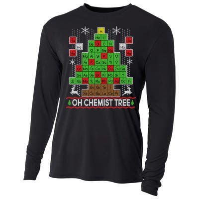 Oh Chemist Tree Ugly Christmas Sweater Cooling Performance Long Sleeve Crew