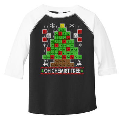 Oh Chemist Tree Ugly Christmas Sweater Toddler Fine Jersey T-Shirt