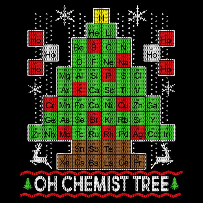 Oh Chemist Tree Ugly Christmas Sweater Visor