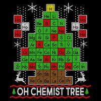 Oh Chemist Tree Ugly Christmas Sweater Short Acrylic Beanie