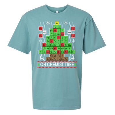 Oh Chemist Tree Ugly Christmas Sweater Sueded Cloud Jersey T-Shirt