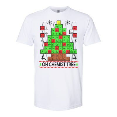 Oh Chemist Tree Ugly Christmas Sweater Softstyle® CVC T-Shirt