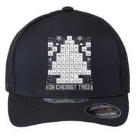 Oh Chemistry Tree Chemist Ugly Christmas Sweater Flexfit Unipanel Trucker Cap