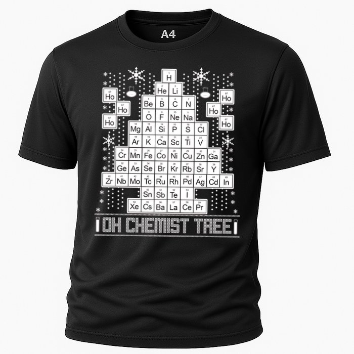 Oh Chemistry Tree Chemist Ugly Christmas Sweater Cooling Performance Crew T-Shirt
