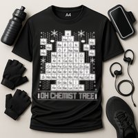 Oh Chemistry Tree Chemist Ugly Christmas Sweater Cooling Performance Crew T-Shirt