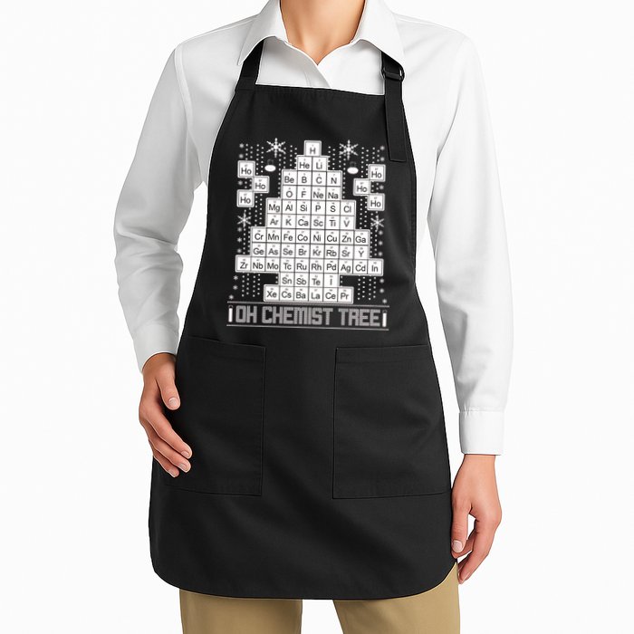 Oh Chemistry Tree Chemist Ugly Christmas Sweater Apron