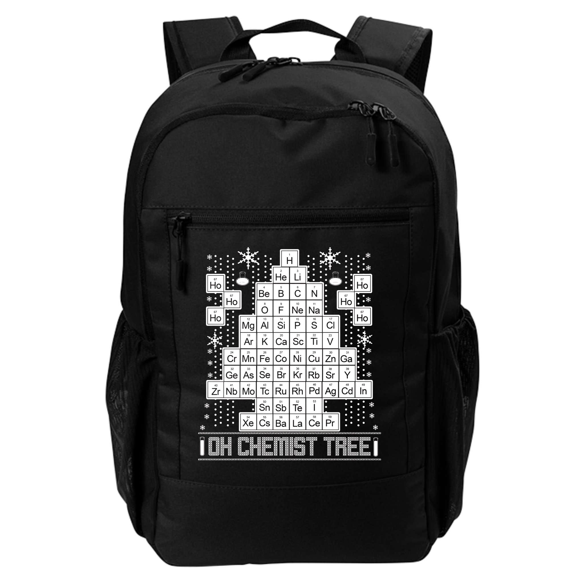 Oh Chemistry Tree Chemist Ugly Christmas Sweater Backpack