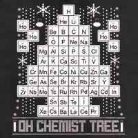 Oh Chemistry Tree Chemist Ugly Christmas Sweater Adult Drive Performance Visor