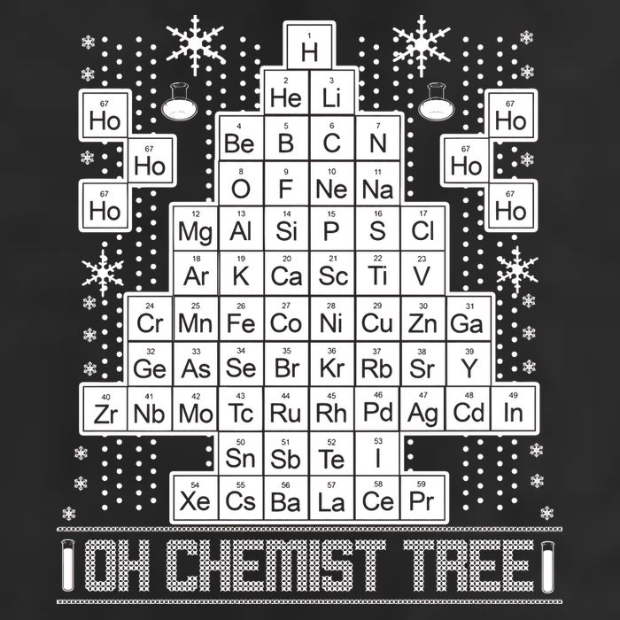 Oh Chemistry Tree Chemist Ugly Christmas Sweater Adult Drive Performance Visor