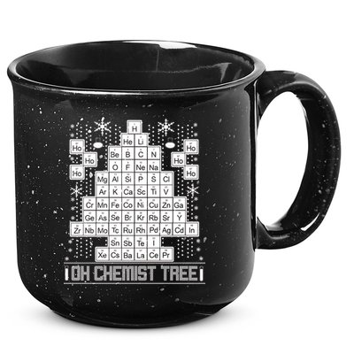 Oh Chemistry Tree Chemist Ugly Christmas Sweater 15oz Campfire Ceramic Mug
