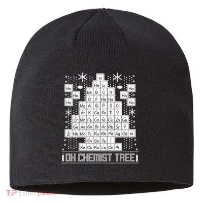 Oh Chemistry Tree Chemist Ugly Christmas Sweater Sustainable Beanie