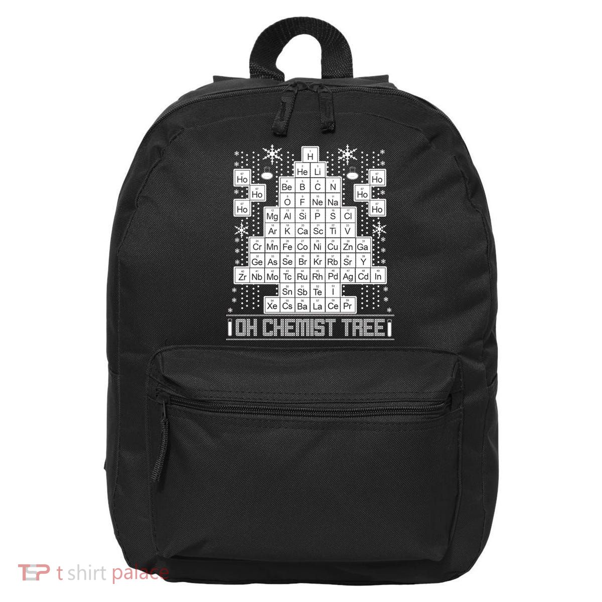Oh Chemistry Tree Chemist Ugly Christmas Sweater 16 in Basic Backpack