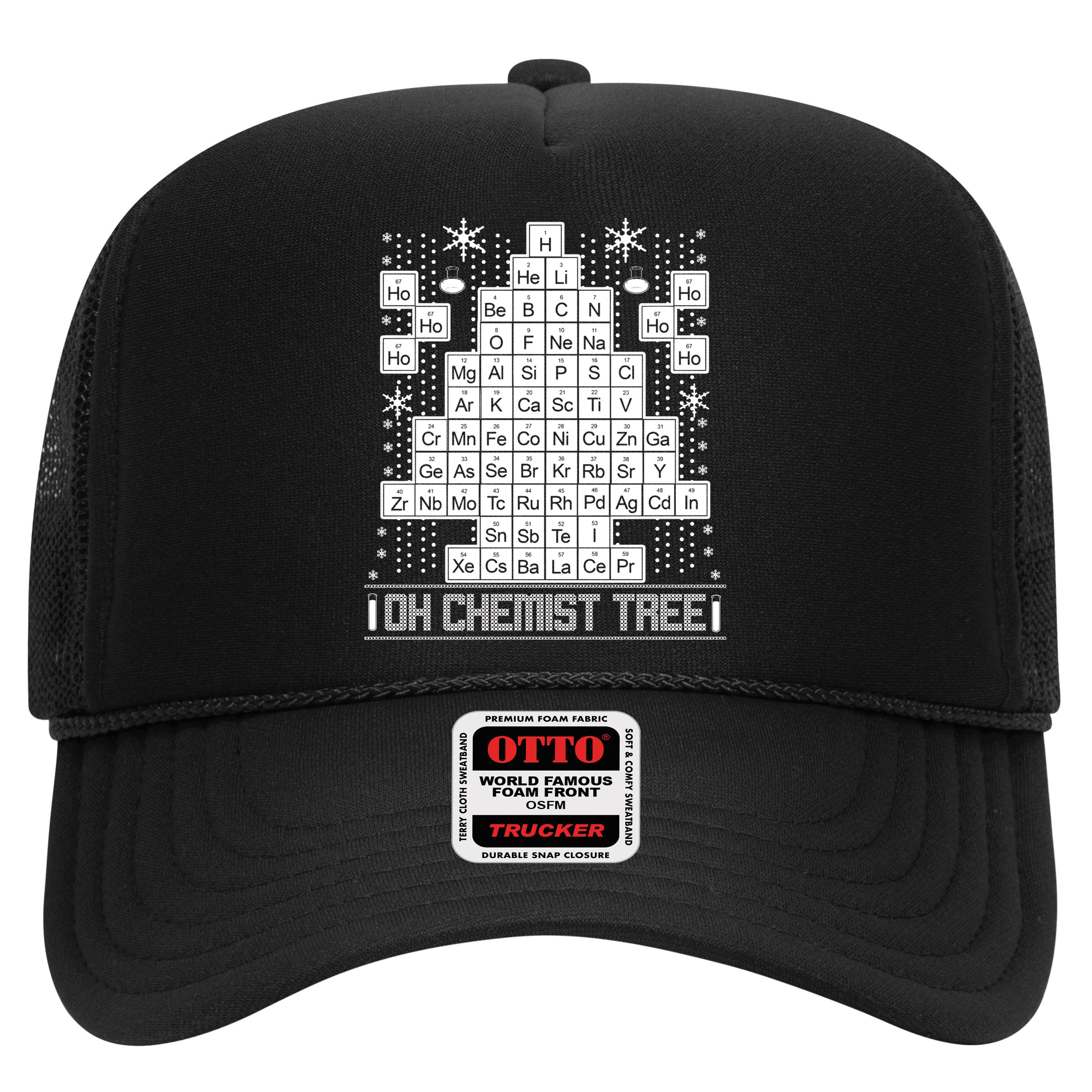 Oh Chemistry Tree Chemist Ugly Christmas Sweater Hat