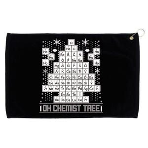 Oh Chemistry Tree Chemist Ugly Christmas Sweater Grommeted Golf Towel