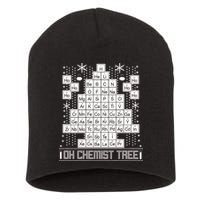 Oh Chemistry Tree Chemist Ugly Christmas Sweater Short Acrylic Beanie