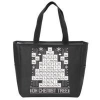 Oh Chemistry Tree Chemist Ugly Christmas Sweater Zip Tote Bag
