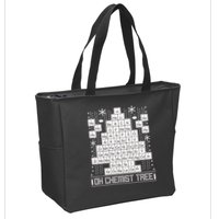 Oh Chemistry Tree Chemist Ugly Christmas Sweater Zip Tote Bag
