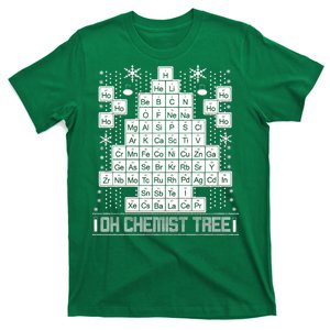 Oh Chemistry Tree Chemist Ugly Christmas Sweater T-Shirt