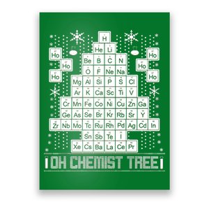 Oh Chemistry Tree Chemist Ugly Christmas Sweater Poster