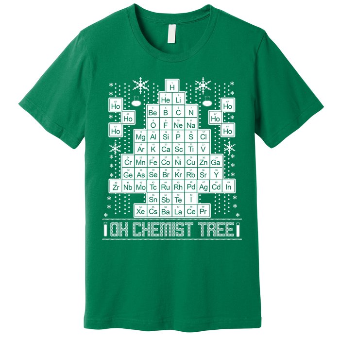 Oh Chemistry Tree Chemist Ugly Christmas Sweater Premium T-Shirt
