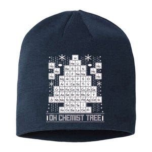 Oh Chemistry Tree Chemist Ugly Christmas Sweater Sustainable Beanie