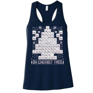 Oh Chemistry Tree Chemist Ugly Christmas Sweater Women's Racerback Tank