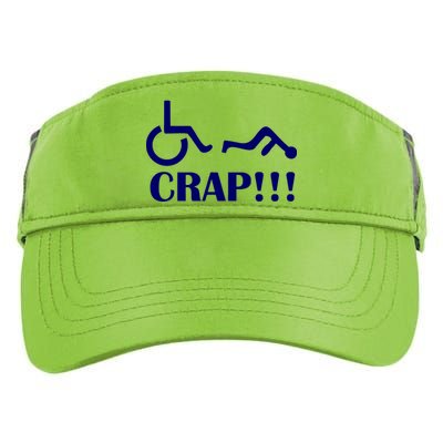 Oh Crap Wheel Chair Fail Adult Drive Performance Visor