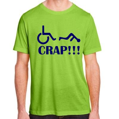 Oh Crap Wheel Chair Fail Adult ChromaSoft Performance T-Shirt