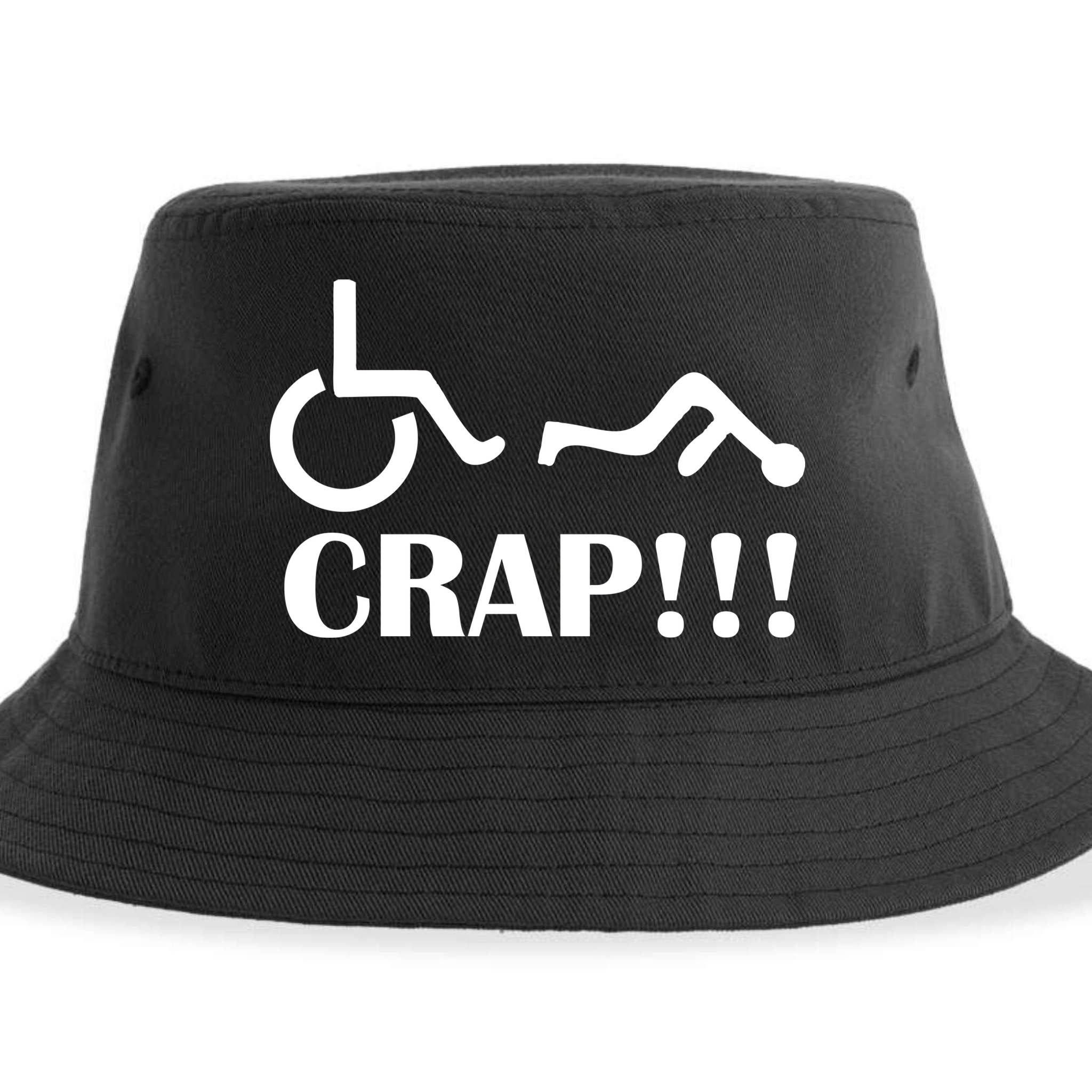 Oh Crap Wheel Chair Fail Sustainable Bucket Hat
