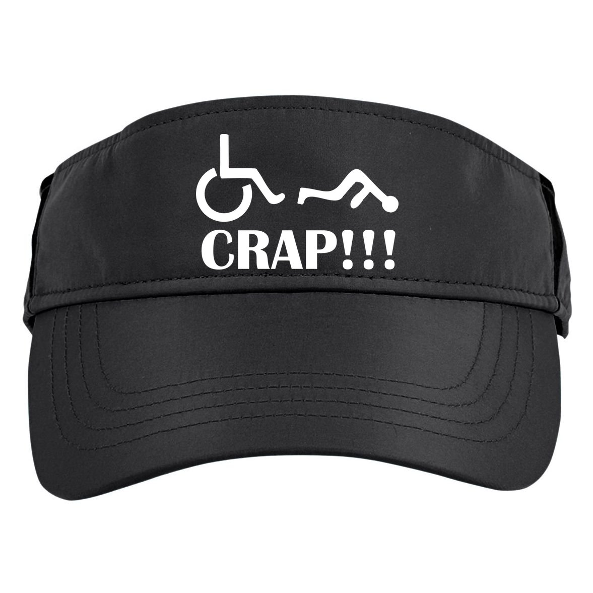Oh Crap Wheel Chair Fail Adult Drive Performance Visor