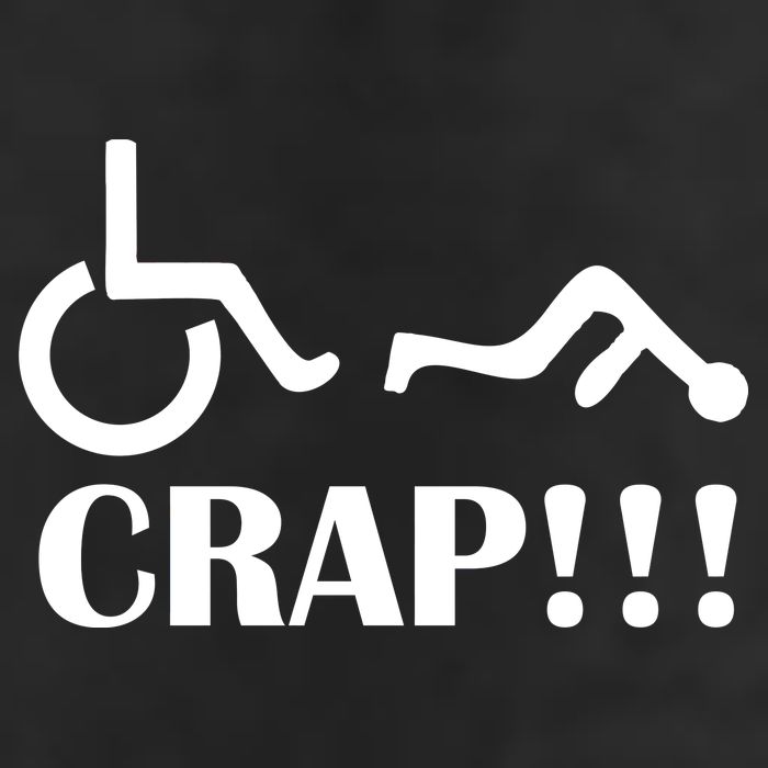 Oh Crap Wheel Chair Fail Adult Drive Performance Visor