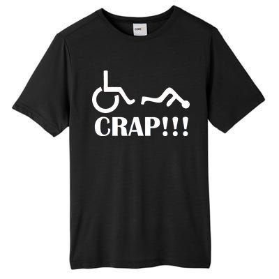 Oh Crap Wheel Chair Fail Tall Fusion ChromaSoft Performance T-Shirt