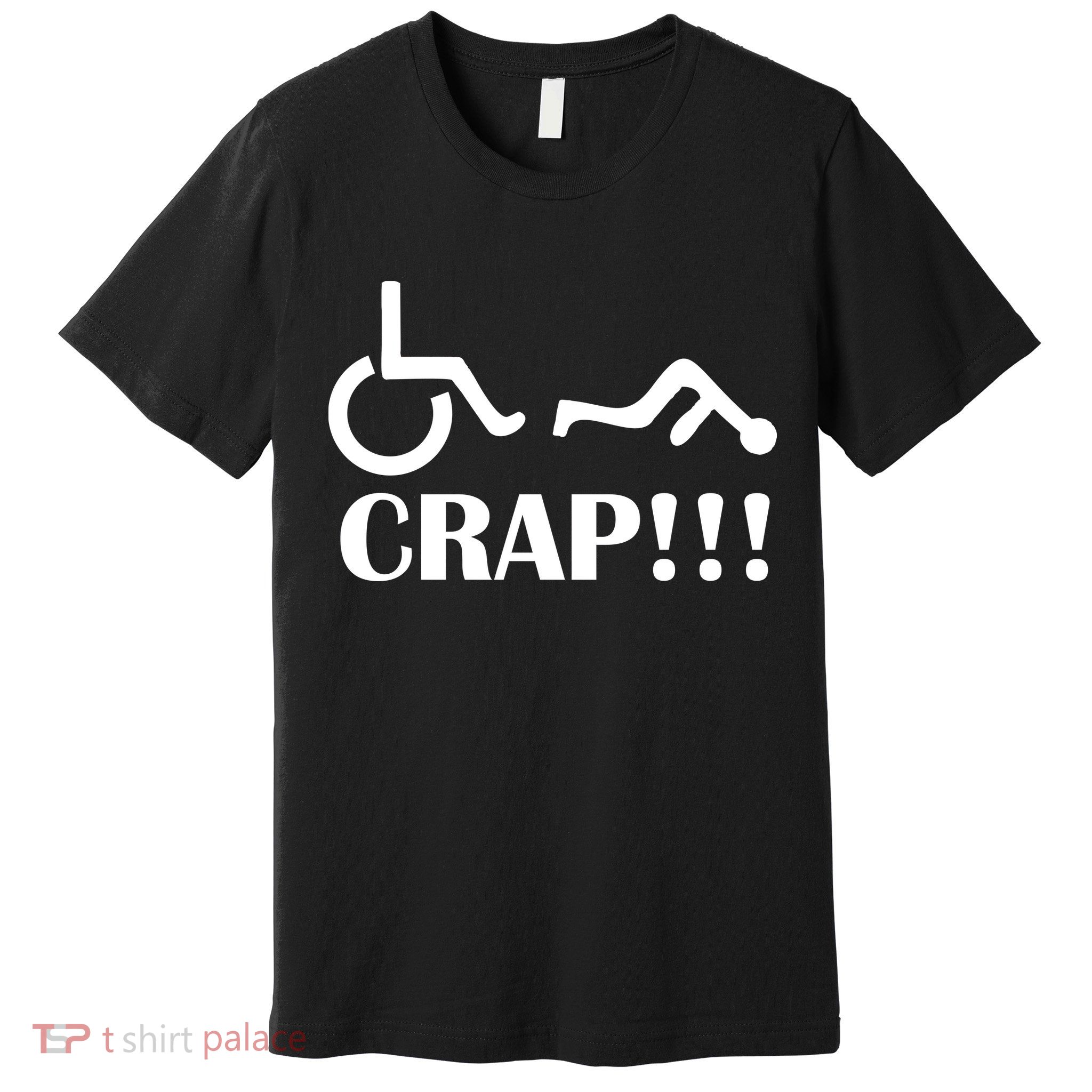 Oh Crap Wheel Chair Fail Premium T-Shirt
