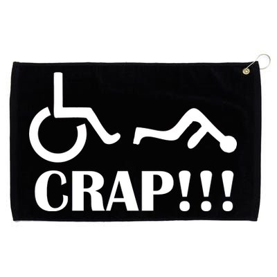 Oh Crap Wheel Chair Fail Grommeted Golf Towel