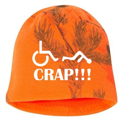 Oh Crap Wheel Chair Fail Kati - Camo Knit Beanie