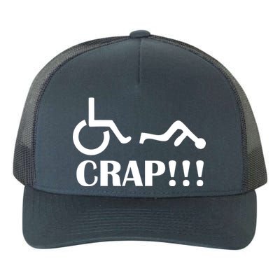 Oh Crap Wheel Chair Fail Yupoong Adult 5-Panel Trucker Hat