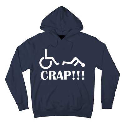 Oh Crap Wheel Chair Fail Hoodie