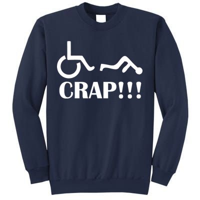 Oh Crap Wheel Chair Fail Sweatshirt